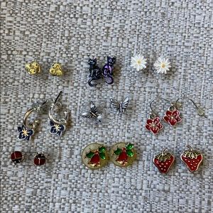 9 earring sets